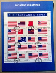 U.S. Stamp FDC Sheet - 33c, The Stars And Stripes, Circa 2000, SHIPPABLE