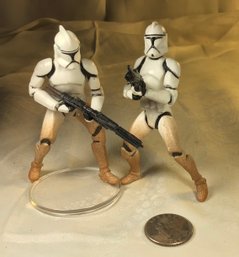 2 Star Wars Stormtroopers Action Figures Hasbro Lucasfilm LTD 2002