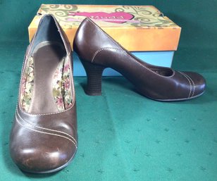 Round Toe Pumps, Brown, By Mudd, 'Delanna' - Size 8M, W/ Orig. Box, SHIPPING AVAILABLE