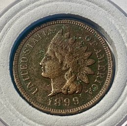Nice Crisp Gradeable 1898 U.S. Indian Head Penny, SHIPPABLE