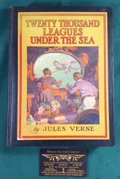 Antique Book: Twenty Thousand Leagues Under The Sea By Jules Verne, New York, Charles Scribner's Son's - 1935