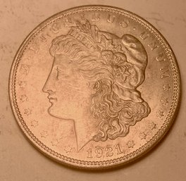 Uncirculated 1921 Morgan Silver Dollar, Coin B,  SHIPPABLE