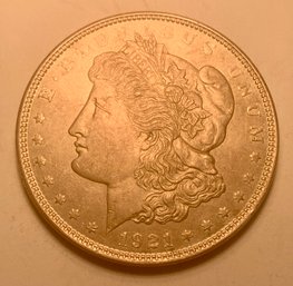 Uncirculated 1921 Morgan Silver Dollar, Coin G,  SHIPPABLE