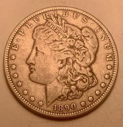 Nice 1890 Morgan Silver Dollar, Coin L, SHIPPABLE
