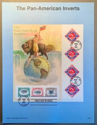 U.S. FDC Souvenir Stamp Sheet, The Pan-American Inverts, Buffalo Expo, SHIPPABLE