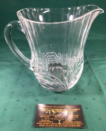 Heavy Crystal Pitcher - Height 7 Inches
