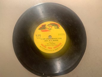 Antique Childrens 78 Rpm Record, Peter Pan Records, Circa 1950s, SHIPPABLE