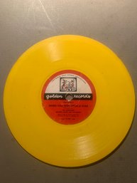 Antique Childrens 78 Rpm Record, Golden Records, Disneyland & Wish Upon A Star, SHIPPABLE