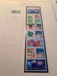 1986-87 Booklet Pane, 22c Multicolored Stamps, Scott 2274a