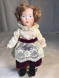 Hand Made Doll, Made To Look Antique, Includes Stand - Height 9 In - #2, SHIPPABLE!