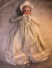 Infant, Hand Made Doll, Made To Look Antique - Length 14 In - #3, SHIPPABLE!
