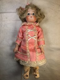 Hand Made Doll, Made To Look Antique - Height 9 In, #12, SHIPPABLE!