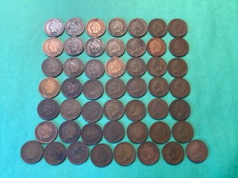 Indian Head Cent Penny Lot Of 50 -some Pre 1900