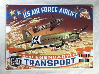 U.S. Airforce Airforce Legendary Transport Sign - 8.5 In X 11.5 In