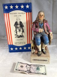 Limited Edition Ben Franklin McCormick 4/5 Qt. Bourbon Whiskey Decanter