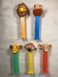 Rare Vintage Lion King PEZ Hungary And Slovenia - Lot Of 5 - #E