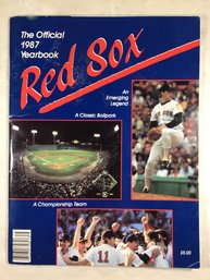 Boston Red Sox Official 1987 Yearbook - 1987