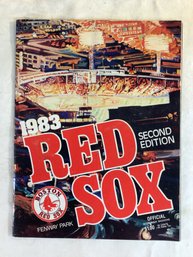 Boston Red Sox Official 1983 Official Scorebook Magazine, Second Edition, Fenway Park - 1983