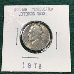 5 Cents - 1978 - Brilliant Uncirculated Jefferson Nickel - #15