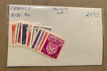 Mint Postage Stamps, France, B135-46. SHIPPABLE