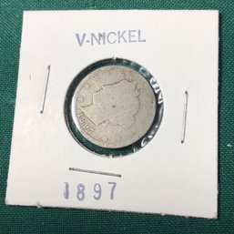 1897 V-Nickel - SHIPPABLE, #90