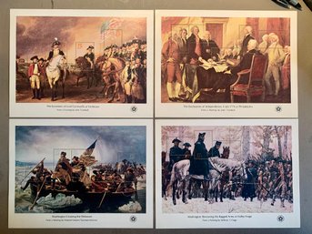 U.S. STAMPS, 4 Bicentennial Souvenir Sheets, All MNH, SHIPPABLE