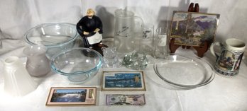 From The Dining Room - Zot Pitcher With 2 Glasses, Wind Bottle Holder, Pyrex, Vintage Thermometers, & More!