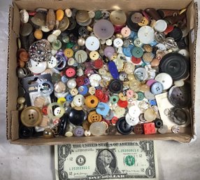 Buttons  In A Box