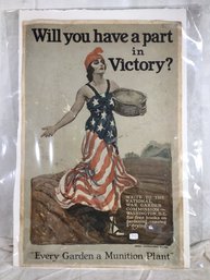 Vintage War Poster - 1964 - 14.5 In X 22.5 In