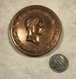 Bronze Medallion Ile S.te Helen, 5 Mai, 1821