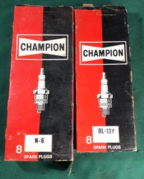 Champion Spark Plugs - Two Boxes Of 8 Spark Plugs - N-6 And BL-13Y