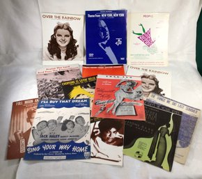 Vintage And Antique Music Sheets - Lot Of 12