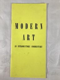 Modern Art An Introductory Commentary