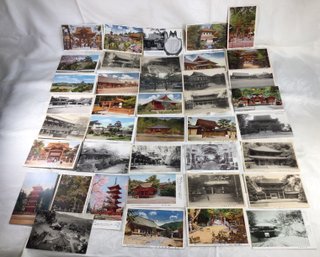 Approx 40 Antique & Vintage Postcards - Japan