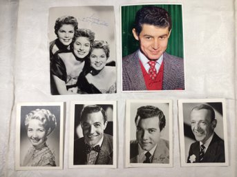 6 Vintage Photographs, The McGuire Sisters Photograph Is Signed