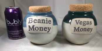 Two Pottery Banks - By Tumbleweed Pottery, North Carolina