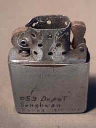 Engraved Korean War 053 Depot Songhwon, Butane Pocket Lighter, SHIPPABLE