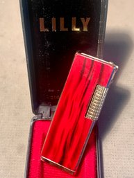 Lilly Butane Pocket Lighter, In Original Case, SHIPPABLE