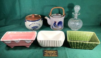 3 Brush McCoy Pieces, Hand Thrown Bean Pot, Southbury, CT, Signed On Bottom, And More! See Photos!