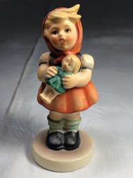 Goebel Hummel Girl With Doll, Height 3.5 In, #K