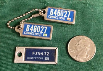 3 Miniature License Plates
