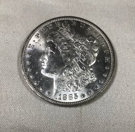 1885 With Mint Mark, Brilliant Uncirculated!  U.S. Morgan Silver Dollar, SHIPPABLE - #04