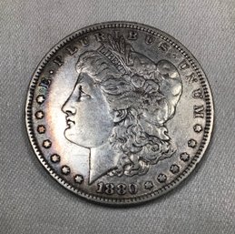 1880 U.S. Morgan Silver Dollar, Very Fine, Excellent Coin!  SHIPPABLE - #07