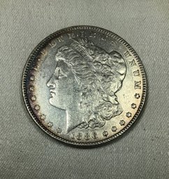 1886 U.S. Morgan Silver Dollar, Nice Toning! Great Coin! SHIPPABLE - #22