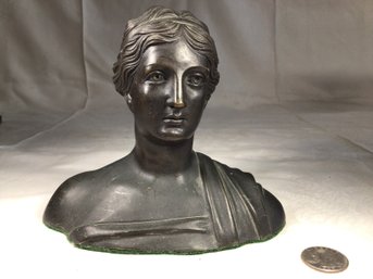 Antique Bronze Bust - Height 6 In