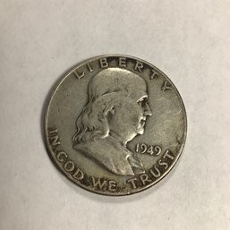 1949 U.S. Franklin Half Dollar, #30