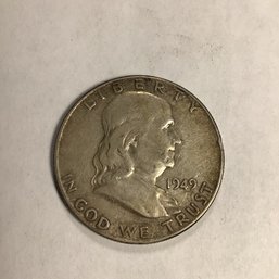 1949 U.S. Franklin Half Dollar, #31