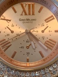 Bejeweled Gino Milano Mens Watch, W/ Band, SHIPPABLE