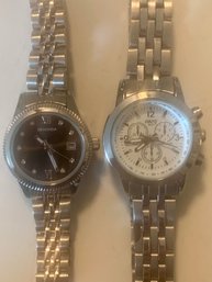2 Quartz Watches With Nice Bands, A Sekonda& A NARY W/ 4 Dials, SHIPPABLE