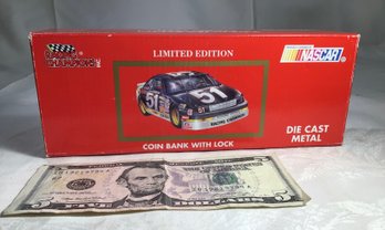 NASCAR Racing Champions Die Cast Limited Edition Metal Coin Bank With Lock, 1992